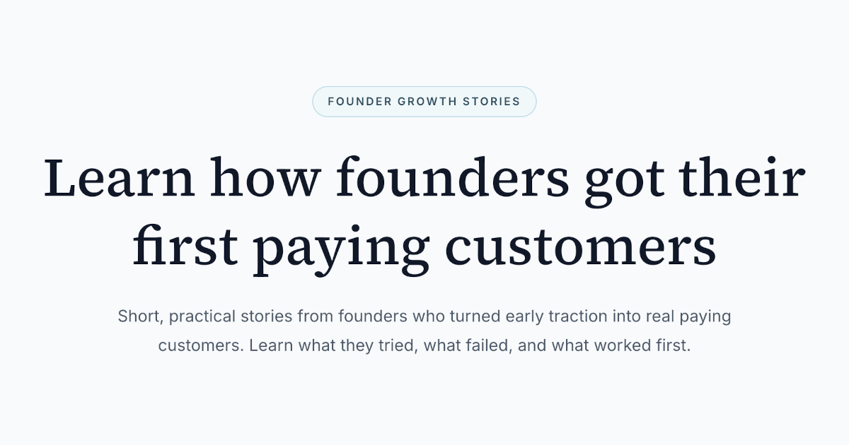 firstsalestories.com image